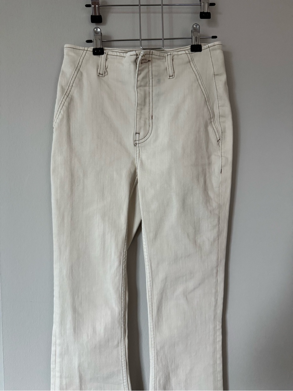 Free People We The Free Level Up Slit Slim Flare Jeans